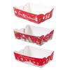 Festival Food Boats Holiday Disposable Paper Snacks Container Christmas Dinner Party Supplies For Candy Dessert