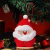Santa Claus Christmas Tree Pendants Snowman Plush Keyring Fluzzy Christmas Keychain  Holiday