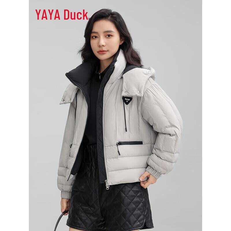 YAYA Women's Lightweight Hooded Down Jacket