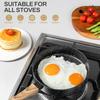 MICHELANGELO Non Stick Frying Pans with Stay-Cool Handle Small Grilling Pan Fried Egg Cooker Induction Cookware