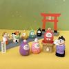 Zakka Japan Lucky Cow Japan Miniature Figurines Resin Craft Bookshelf Decoration Collectible Japan Decoration
