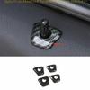 ABS Carbon Fiber Inner Door Lock Down Bolt Ring Trim For BMW 5 Series 2018-2023