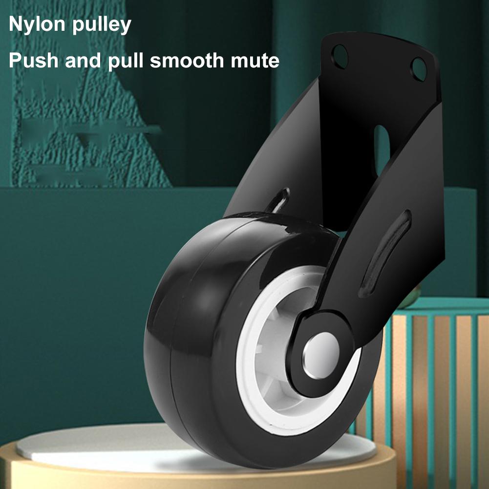Furniture Casters Wheels Soft Rubber Swivel Caster Quite Roller Wheels for Trolley Baby Crib Bed Wheels Household Moving Tool