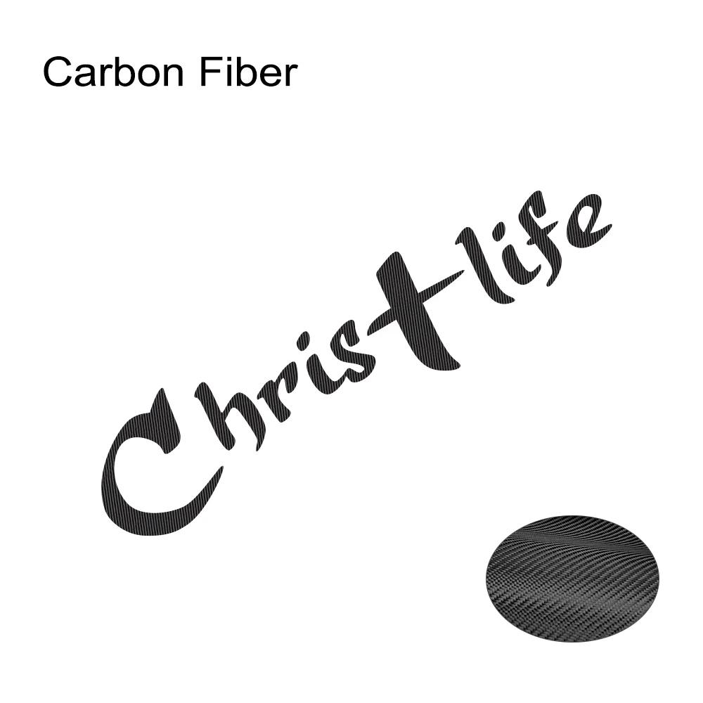 

Christ Life Slogan Car Body Windshield Banner Rear Window Sticker Christian Jesus Cross Vinyl Decals Car Decoration Accessories