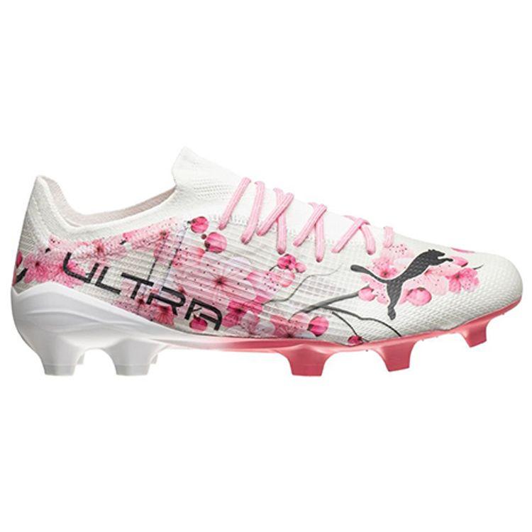 Puma Unisport X  1.4 Artificial Grass FG (Rubber Long Studs) Football Shoes Unisex Football Shoes Pink White 253482-01