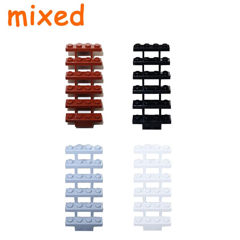 Non-Toxic Railing Stair Barrier Ladder Guard Bar Castle Garden Farm Military Building Block Moc Part Fence City Accessories Assemble Brick