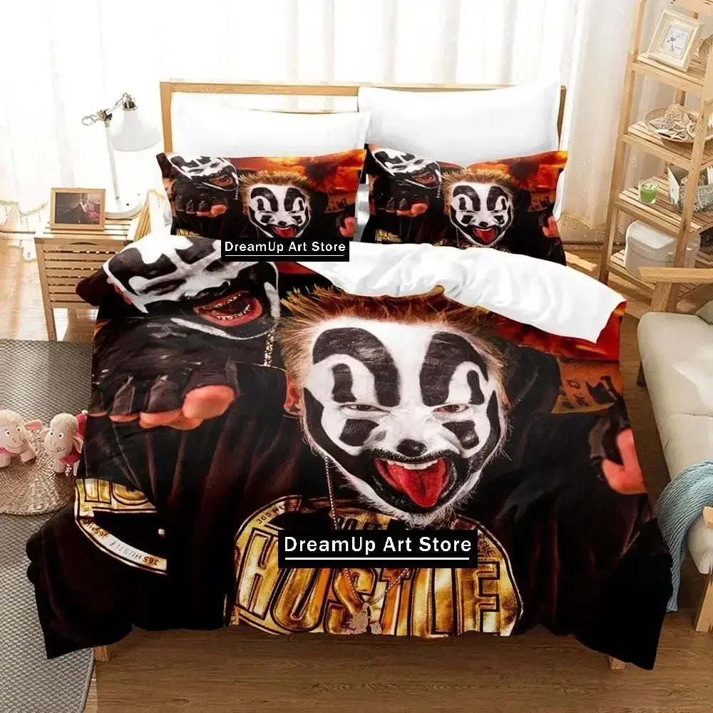 Модный постельный комплект с принтом Insane Clown Posse 3D для мальчиков и девочек, размер Twin, Queen, Full, с пододеяльником и наволочками, для кровати, спальни взрослых