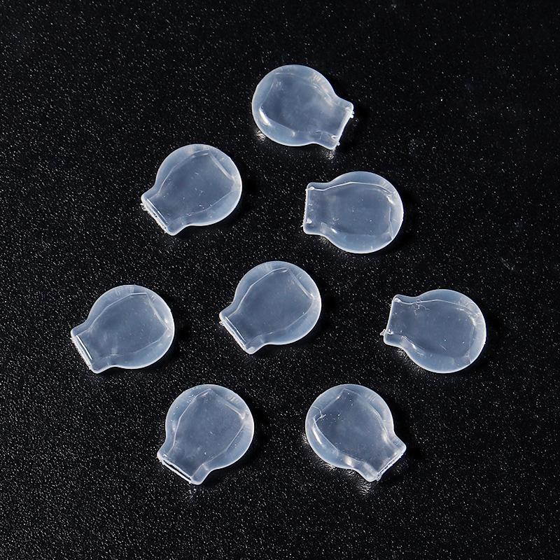 10pcs/lot Silicone Earring Clip Pad Cushion Transparent Earrings Plugs Anti-pain Pad for Jewelry Making Supplies DIY Accessories