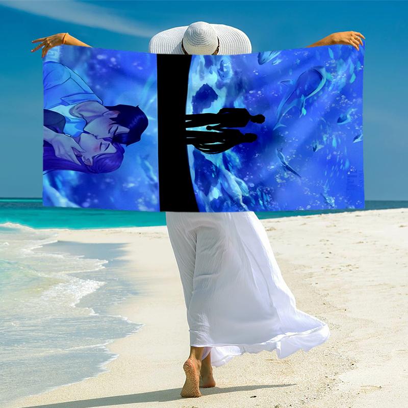KPOP Hunter Fashion Beach Towel: Ideal for Summer Adventures Soft, absorbent and quick drying suitable for swimming and bathing