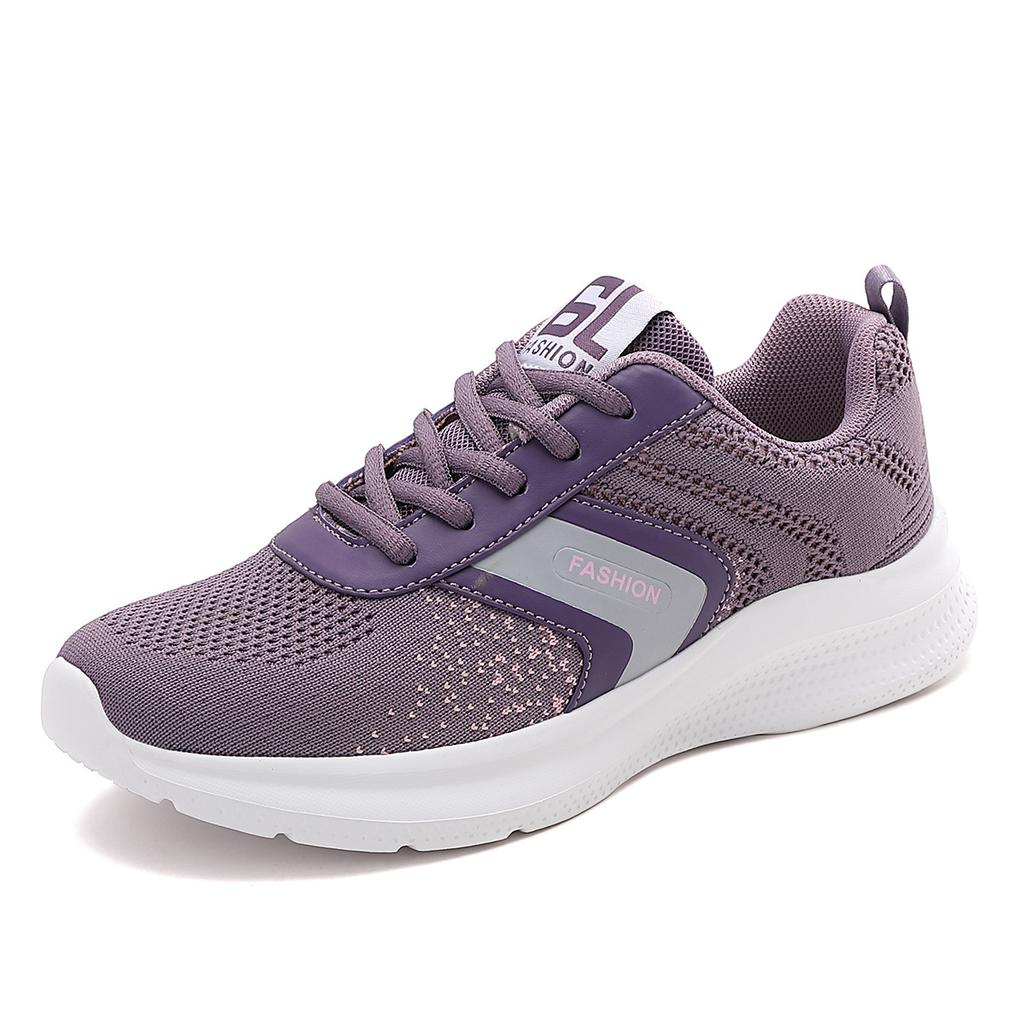 2025 new large size spring mesh sports shoes women's breathable, non-slip and wear-resistant casual running shoes women's shoes