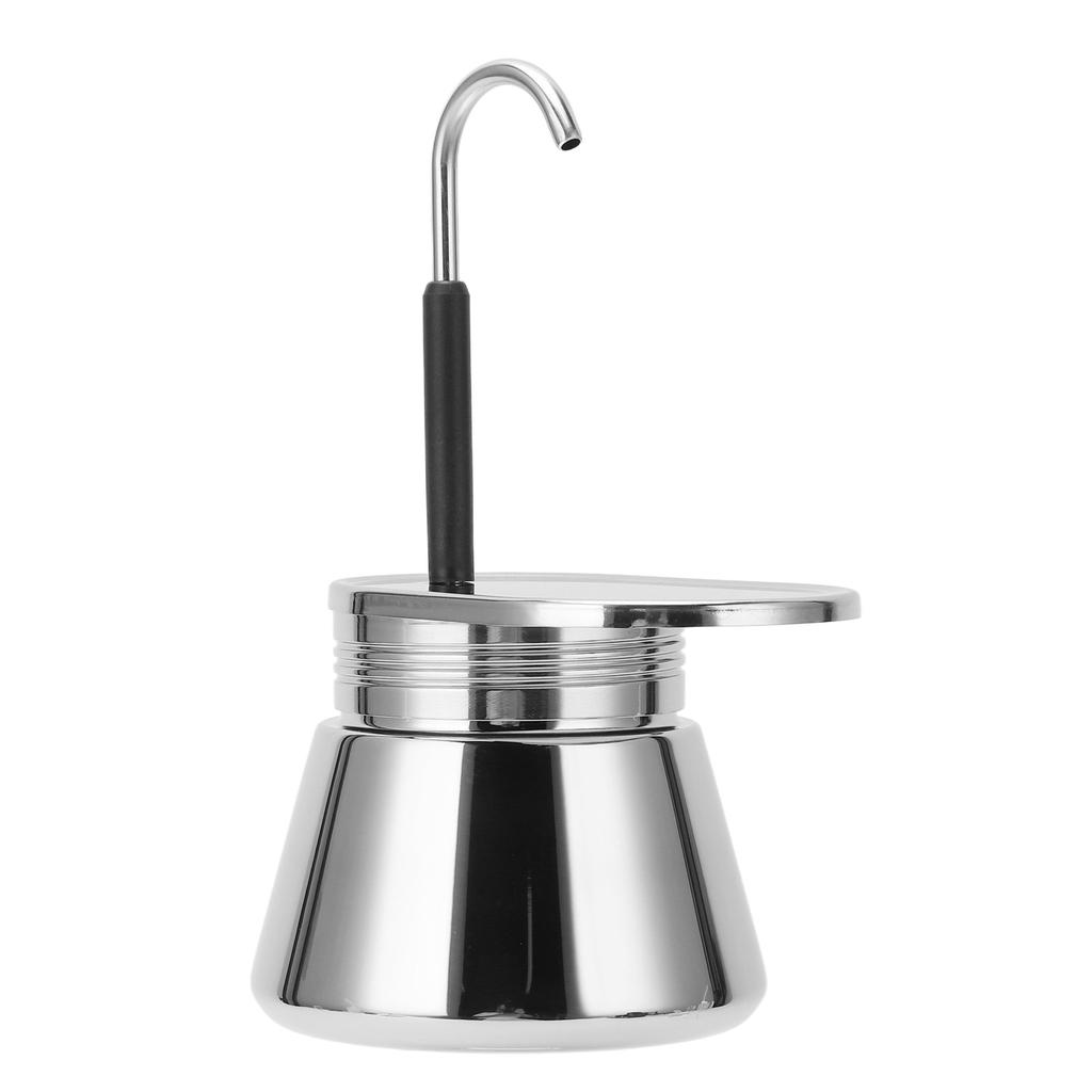 Single Spout Mocha Pot Stainless Steel Hand Pour Latte Classic Coffee Pot for Home Office 50ml