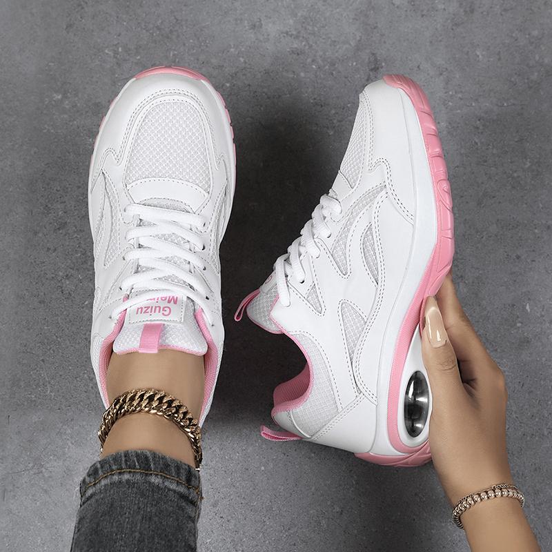 2025 New Comfortable Casual Breathable Mesh Cushion Height Increasing Running Shoes with Non-Slip Soft Sole 35-42 Sports Shoes