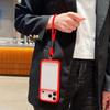 For iPhone 17 Pro Max Case TPU+PC Transparent Protective Phone Cover with Wrist Strap