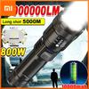 Xiaomi Wysokiej Mocy Latarki LED 2000LM Taktyczna Latarka ze Światłem Wyświetlacza Ładowanie USB Kemping Wędkarstwo Awaryjna Latarnia z Zoomem