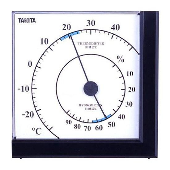 TANITA Thermohygrometer Black TT-536-BK Home Kitchen