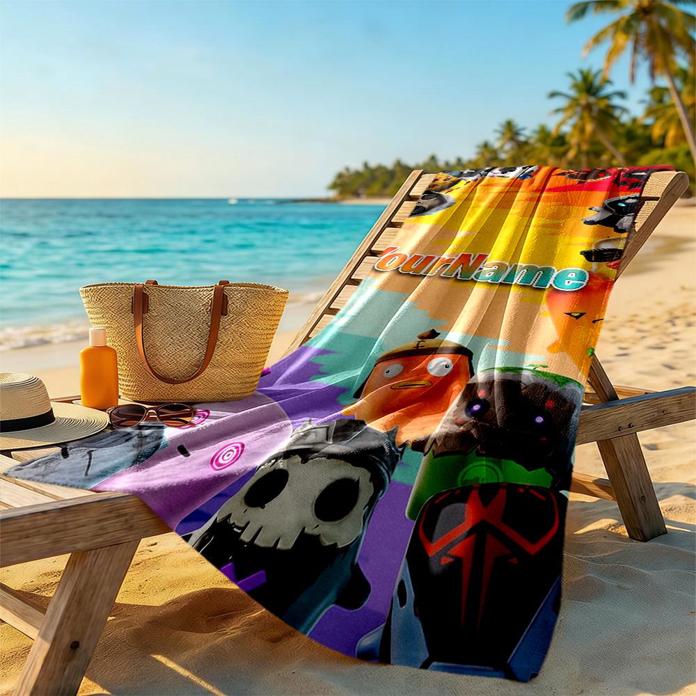 Incredibox Customize Your Name Beach Towel Super Soft Microfiber Quickdry Fabric