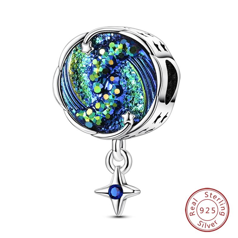 Copper Blue Purple Butterfly Perfume Bottle Starry Sky Air Balloon Charms Beads Fit Diy Bracelets Jewelry