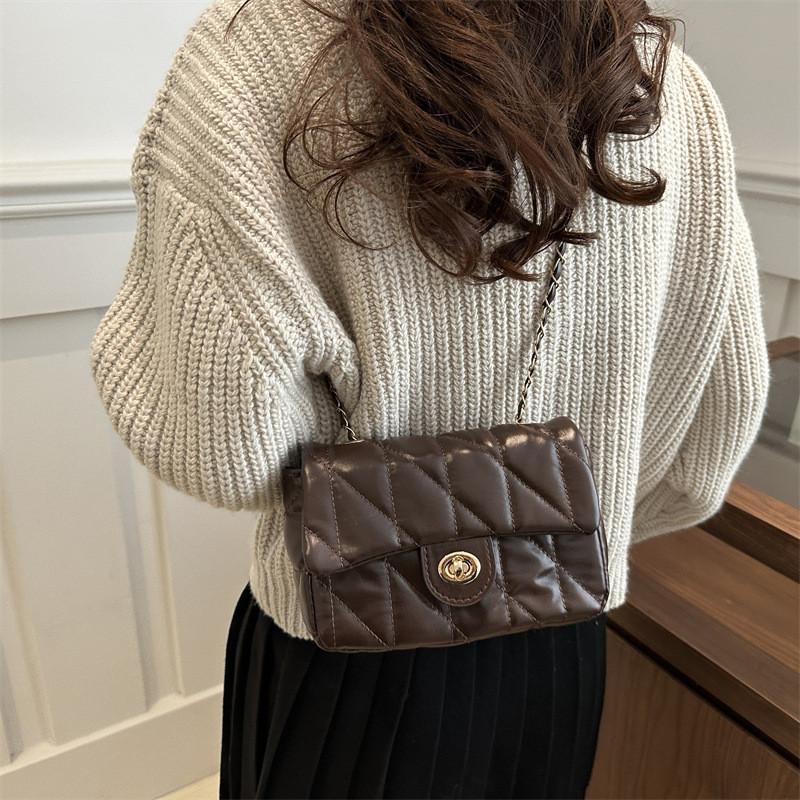 Fashion Small Square Bag For Women With Chain Strap And Pu Material For Daily Use