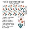DIY Boho Cartoon Flowers Decorative Wall Stickers for Children Baby Girl Boys Room Decoration Wallpaper Nordic Nursery Decals
