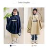 Imperméable pour enfants Style Cape Sacs d'école Version coréenne avancée Poncho pour enfants à l'école Imperméable pour faire du vélo