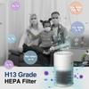 Desktop Air Purifier Smoke Odor Negative Ion Generator Household HEPA Air Purifier Purifying Air Formaldehyde for Car and Room