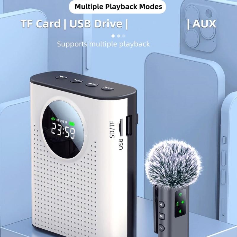 Travel Rechargeable Voice Amplifier Convenient Operation Ideal For Lectures Presentations And Outdoor Event