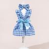Flying Sleeve Pet Skirts Bow Headband Pet Dress Cute Cat Dog Princess Dress  Spring Summer