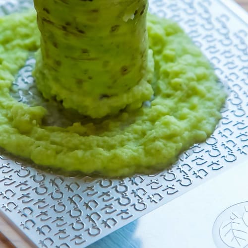 Regular Steel Shark Grater for Wasabi, Ginger, and Garlic [2018 Good Design Award Winner, 2020 Omotenashi Selection Gold Award Winner]