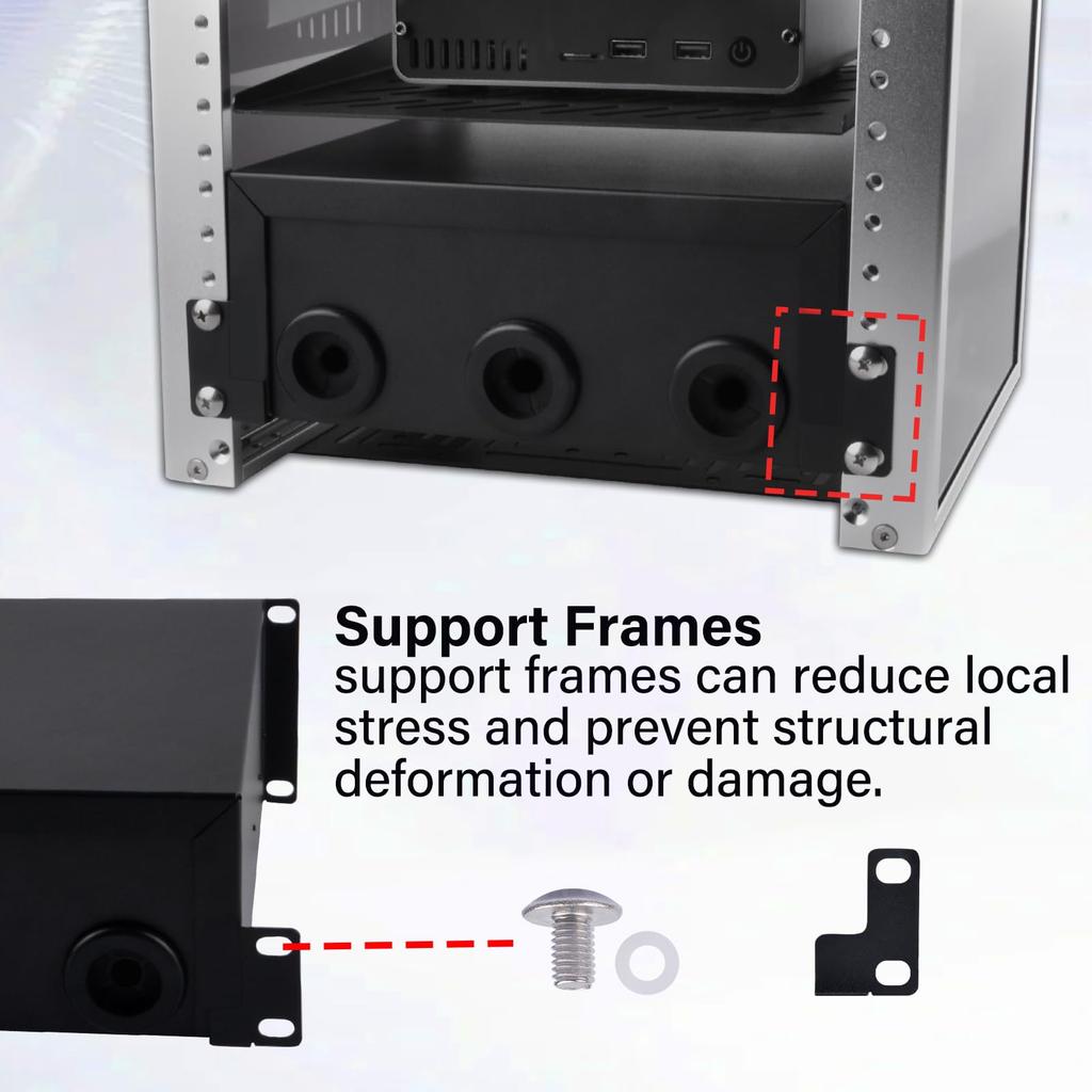 GeeekPi 2U Rackmount Drawer Server Cabinet (for 10-inch Server Racks and Cabinets), Compatible with DeskPi RackMate T0T1