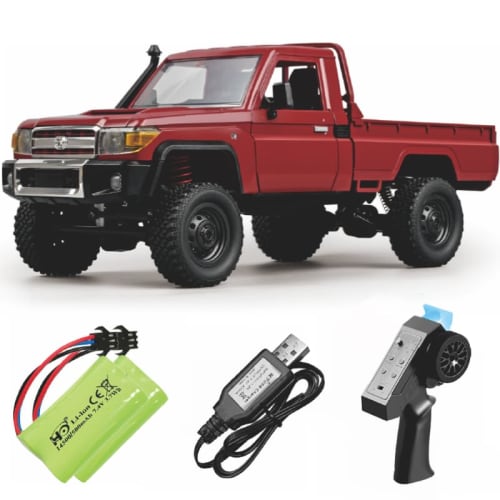 Ritaosan Toyota RC Car for Kids, Popular Off-Road Truck, 36cm Large Light Truck Crawler, 1/12 Scale, 4WD Remote Control Car, 2.4GHz, Controllable Ligh