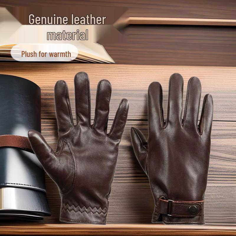 Unisex Siyah Deri Dış Mekan Moda Eldivenleri Bisiklet için