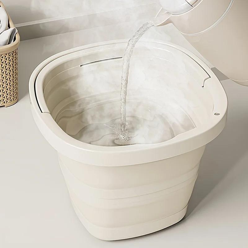 Foldable Water Bucket Essential For Fishing Camping Travel Collapsible Pail With Handle For Easy Storage Outdoor Use