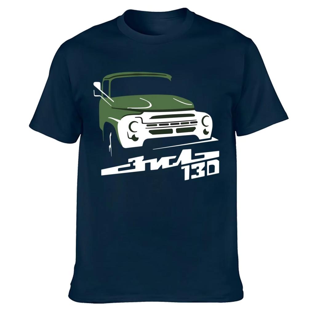T-Shirt for Zil 130 Ussr Retro Truck Fans Fashion Top Tee T Shirt Short Sleeve Cotton Men's Crew Neck Printed Tee