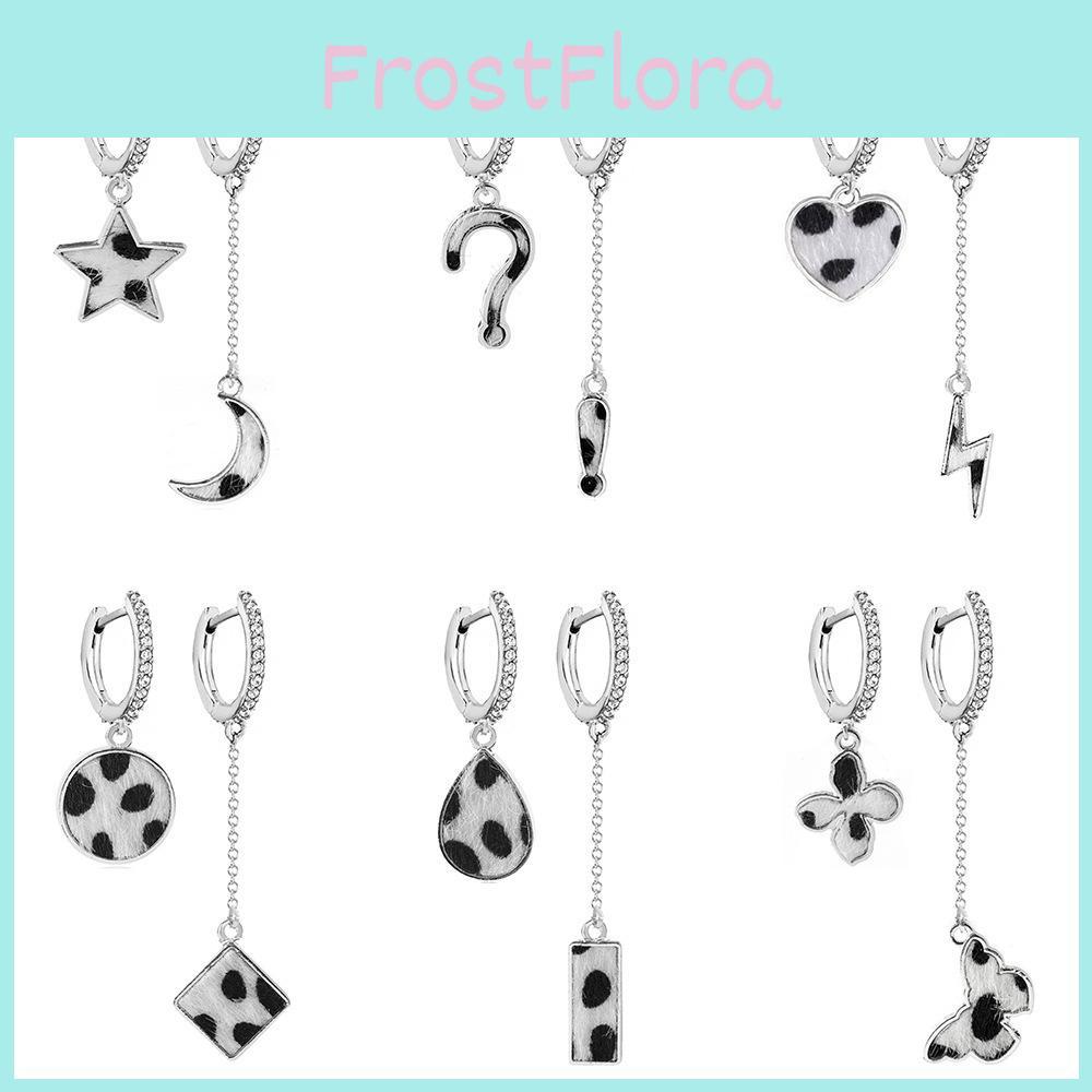 Elegant Geometric Alloy Earrings Milk Pattern Silver-plated Street Style