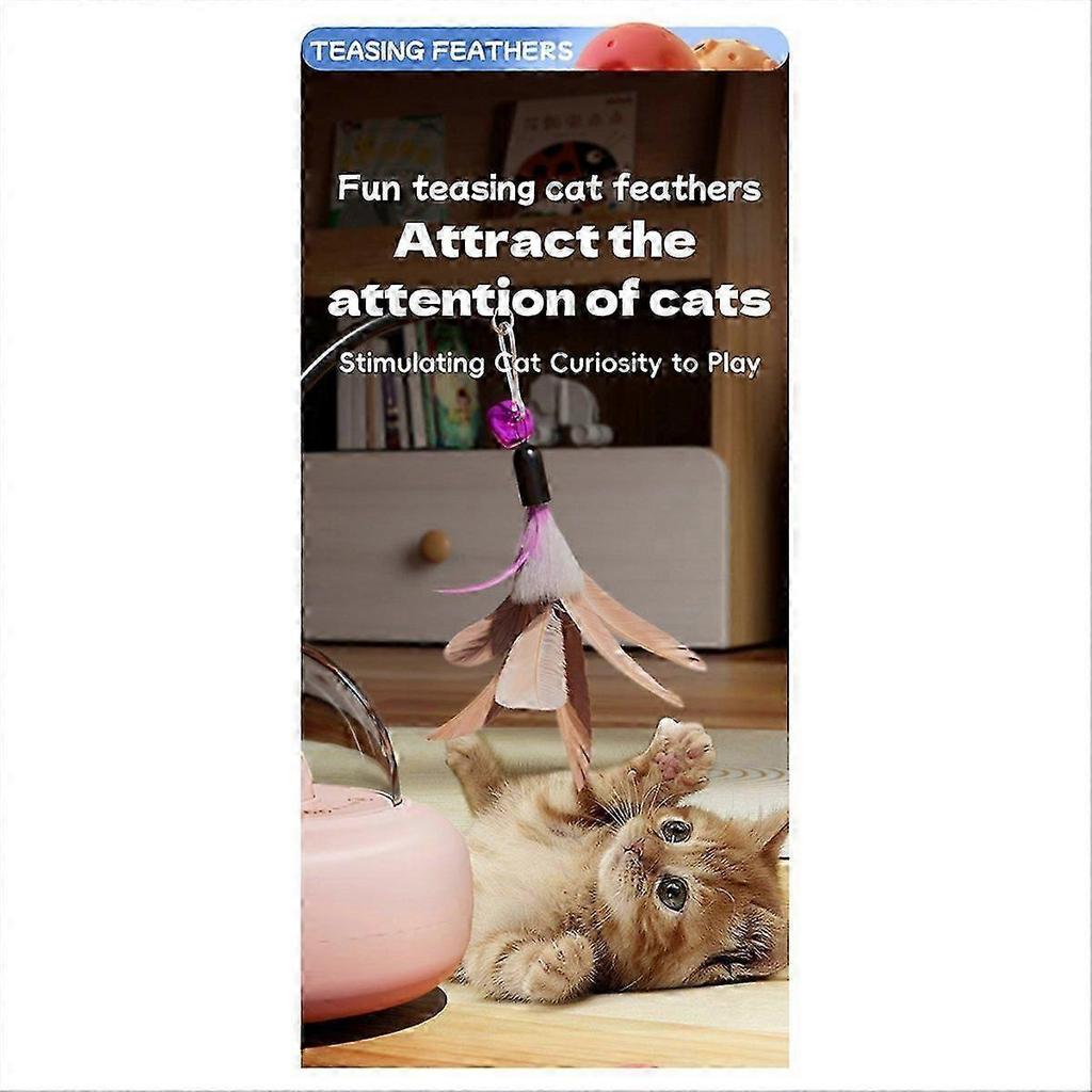 Electric Cat Interactive Toy Pet Toys with Cat Teaser Wand