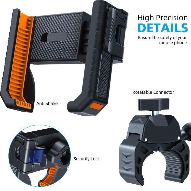 Shockproof Phone Holder for Golf Carts, Bicycles, Motorcycles, and Mountain Bikes