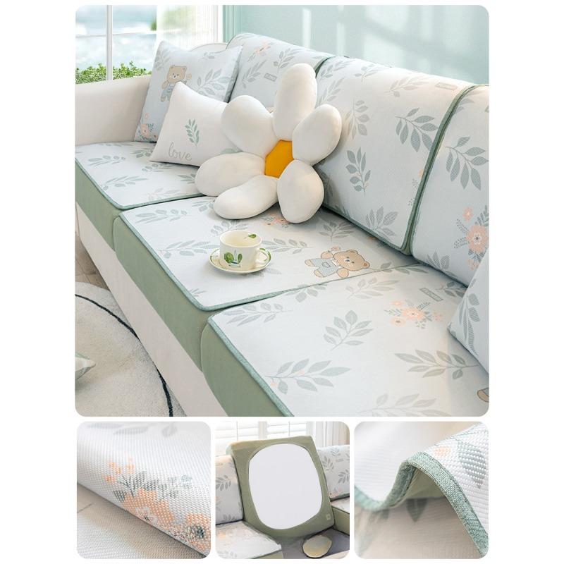 

Коврик для дивана Cat Ice, противоскользящий коврик, подушка для дивана, чехол для волос, чехол для дивана из ротанговой кожи, сумка, нескользящая, универсальная 60*60cm