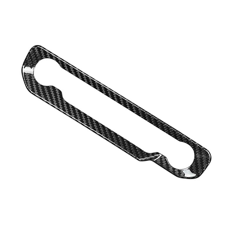 Ac29-Real Carbon Fiber Sticker Car Interior Trim Central Control Star Button Panel For Ford Mustang GT 2024 2025