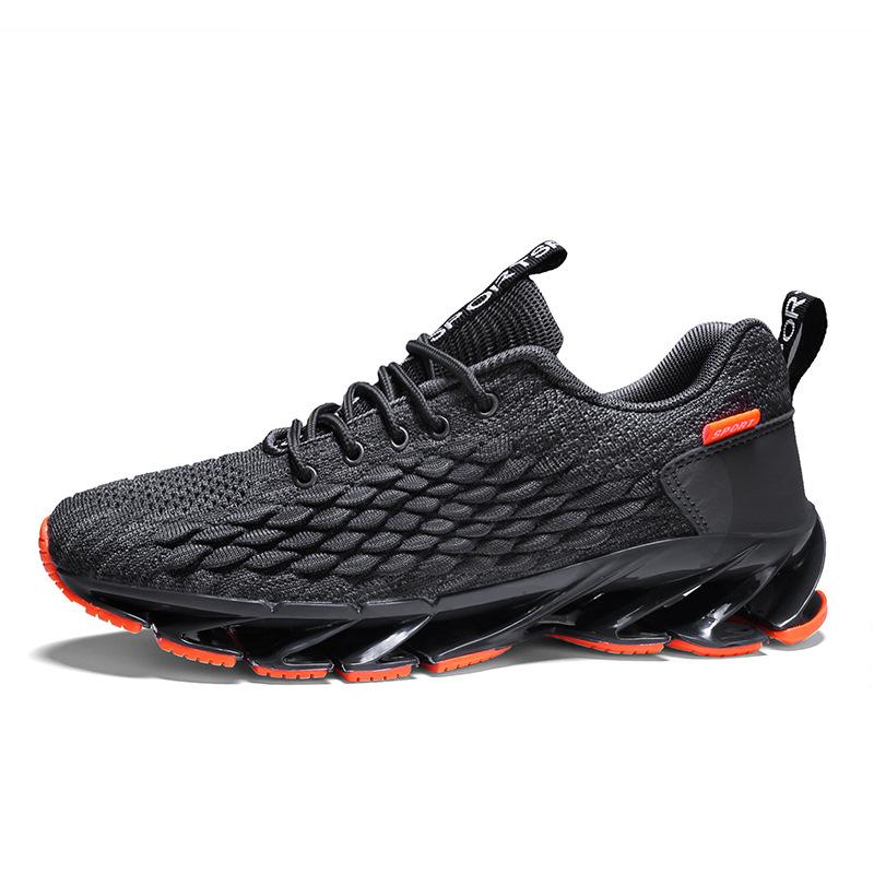 Large Size Breathable Men's Shoes Spring and Autumn Mesh Popular Men's Trendy Shoes Casual Sports Running Blade Men's Shoes