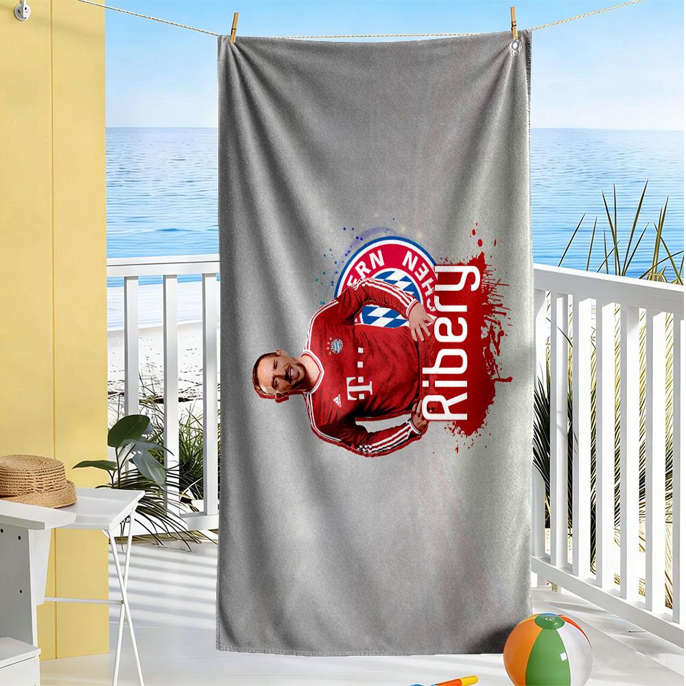 Football Player Celebration Moment Beach Towel Super Soft Microfiber Quickdry Fabric Comfortable Lightweight