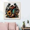 New Arrival 5D DIY Full Circle Diamond Painting "Mechanical Cowboy Gear" Embroidery Cross Stitch Home Decor Gift