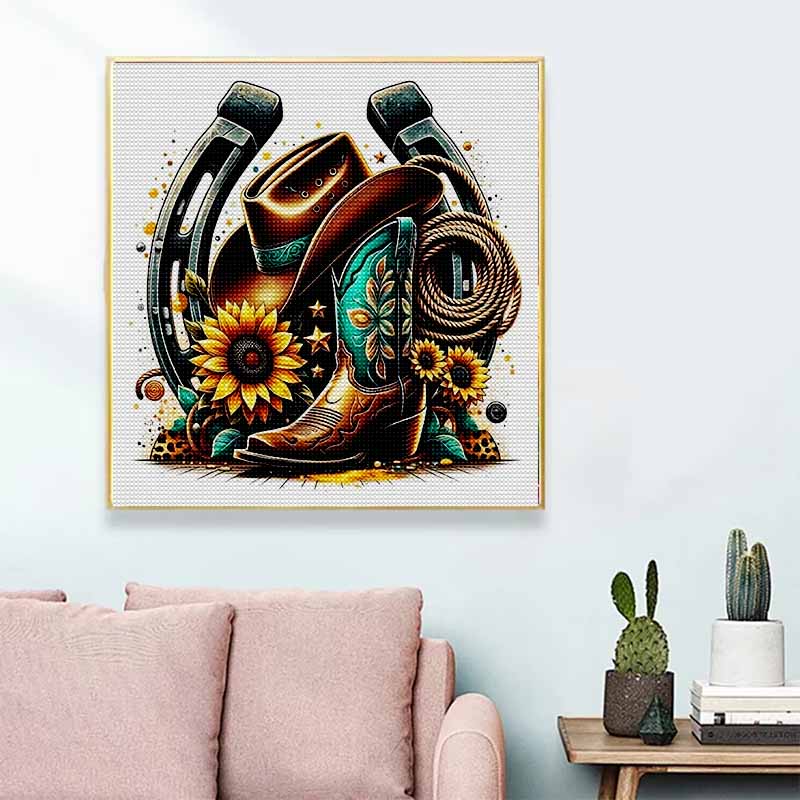 New Arrival 5D DIY Full Circle Diamond Painting "Mechanical Cowboy Gear" Embroidery Cross Stitch Home Decor Gift