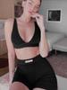 Summer White Letter Embroidery Biker Shorts Women Ribber Knit Black High Waist Casual Streetwear Shorts