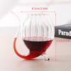 Creative Goblet Glass Mug With Straw For Cold Drink Wine Glass Juice Glass Squirrel Cup Home Use Party Bar Transparent