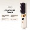 Multifunctional Hair Straightener Brush Curling Iron Easy Design 4-Level Temperature Adjustment Suitable for Straight And Curly Hair Styling