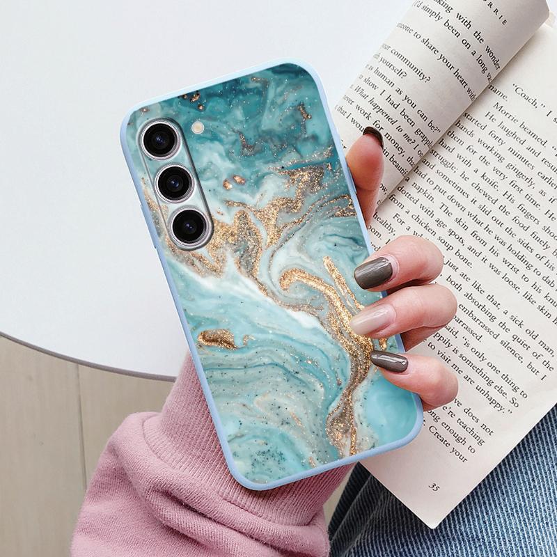 Case For Samsung A55 5G Back Cover Protective Silicone Funda Fashion Marble Stone Texture Coque For Samsung Galaxy A54 A56 Capa