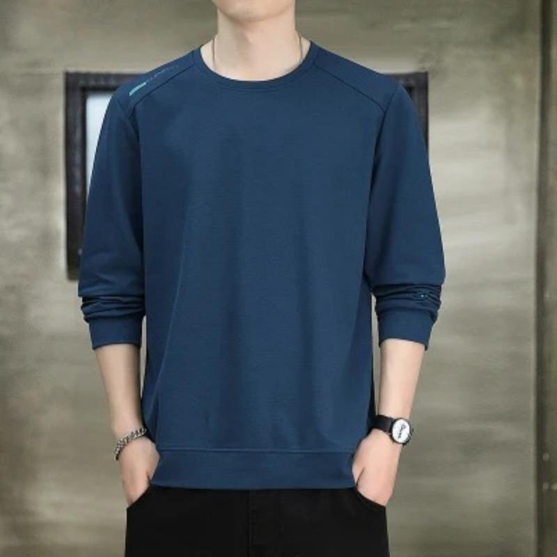 Hanorac pentru bărbați din fleece pentru toamnă și iarnă, hanorac casual, pulover cu gât rotund, cămașă versatilă cu fundul mărimii mari