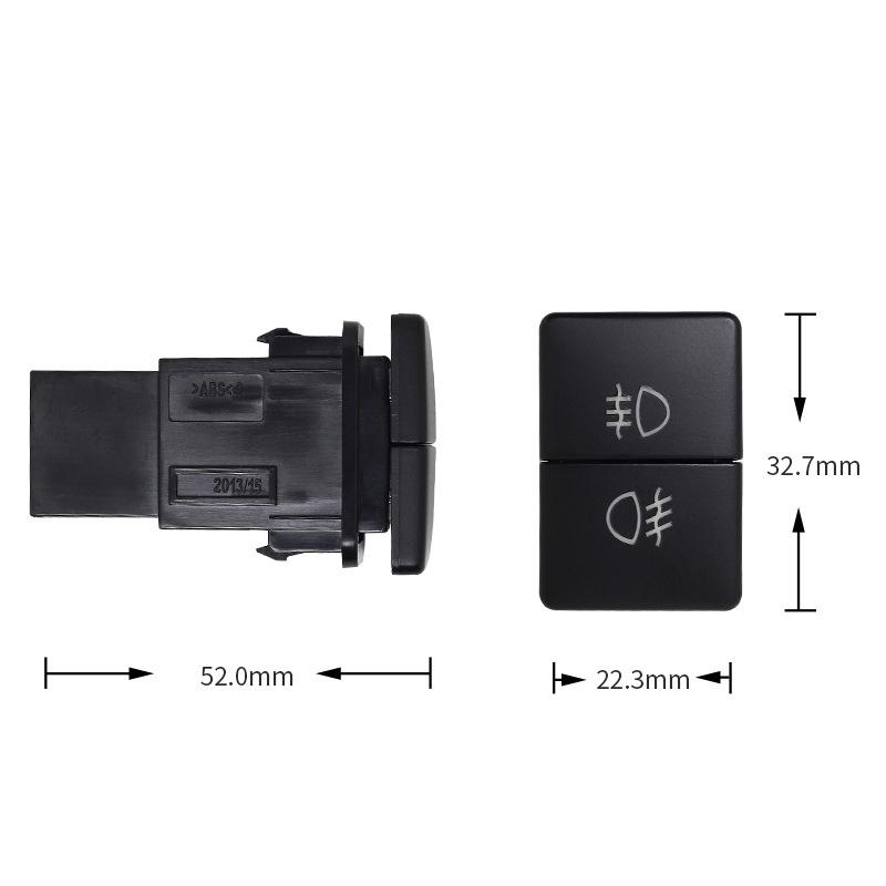 For Suzuki Jimny  Double Button Switch Ignis Spacia Swift Interior Modification Switch  Fog Lamp Tailbox LED Switch Button