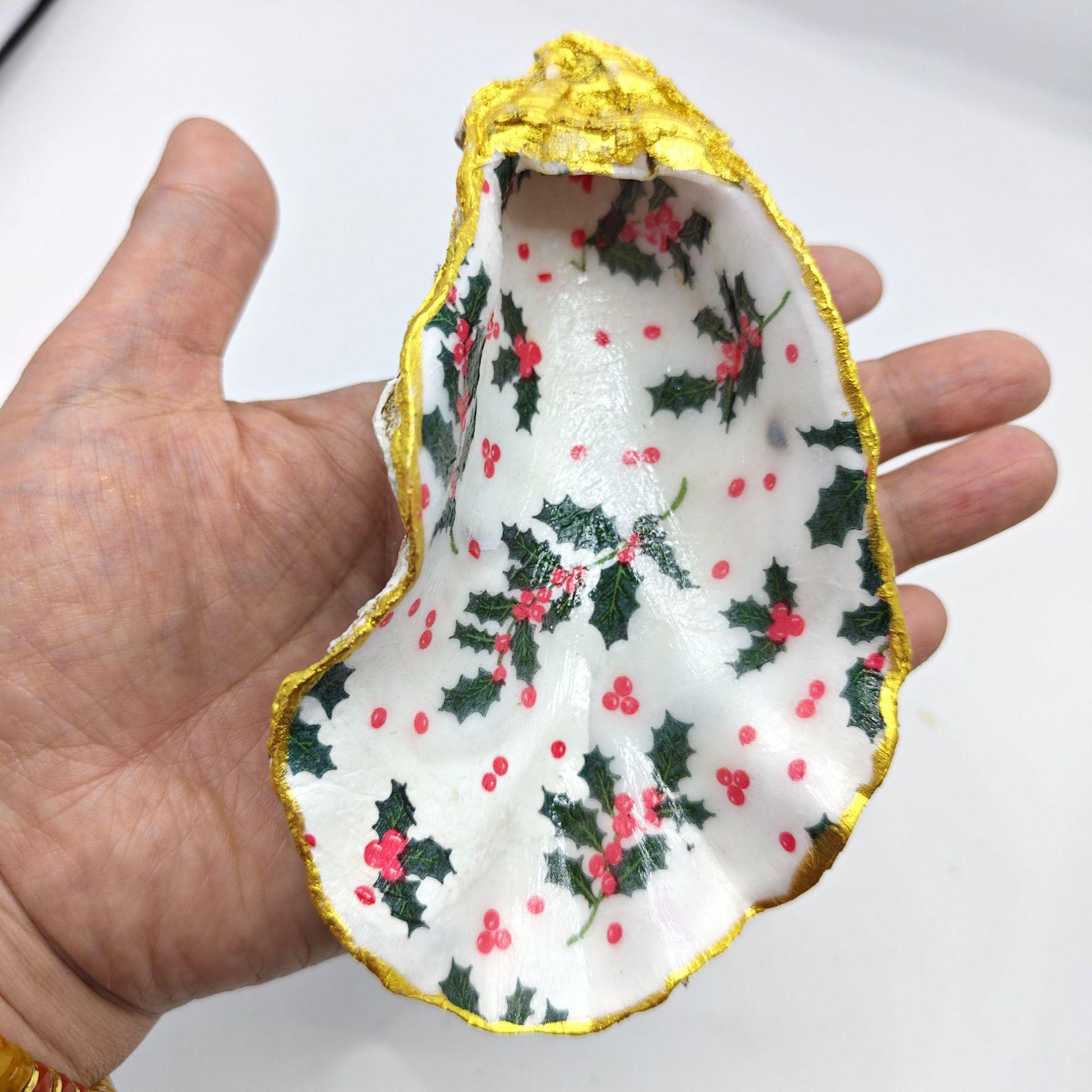 Ручная работа DIY Детская узорчатая раковина устрицы Тарелка Декор