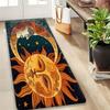 Sun & Moon Face Rug – Celestial Art Design, Soft Flannel Mat for Entryway, Living Room, Bedroom 40x60cm